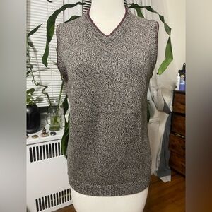 Brooks Brothers Maroon Trim Knit Sweater Vest